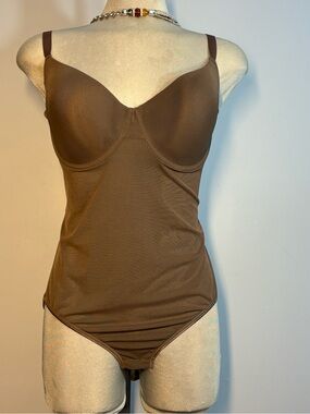 Delta Burke Brown Seamless Shaping Bodysuit